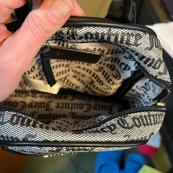 Juicy Couture Monogrammed Black and White Mini Backpack - Picture 5 of 9